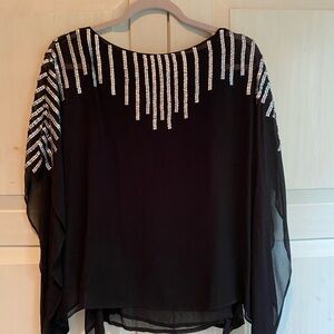 Boho Beaded Holiday Party Top